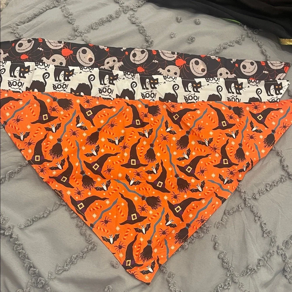 Halloween Themed Dog Bandanas small medium NWT set of 5